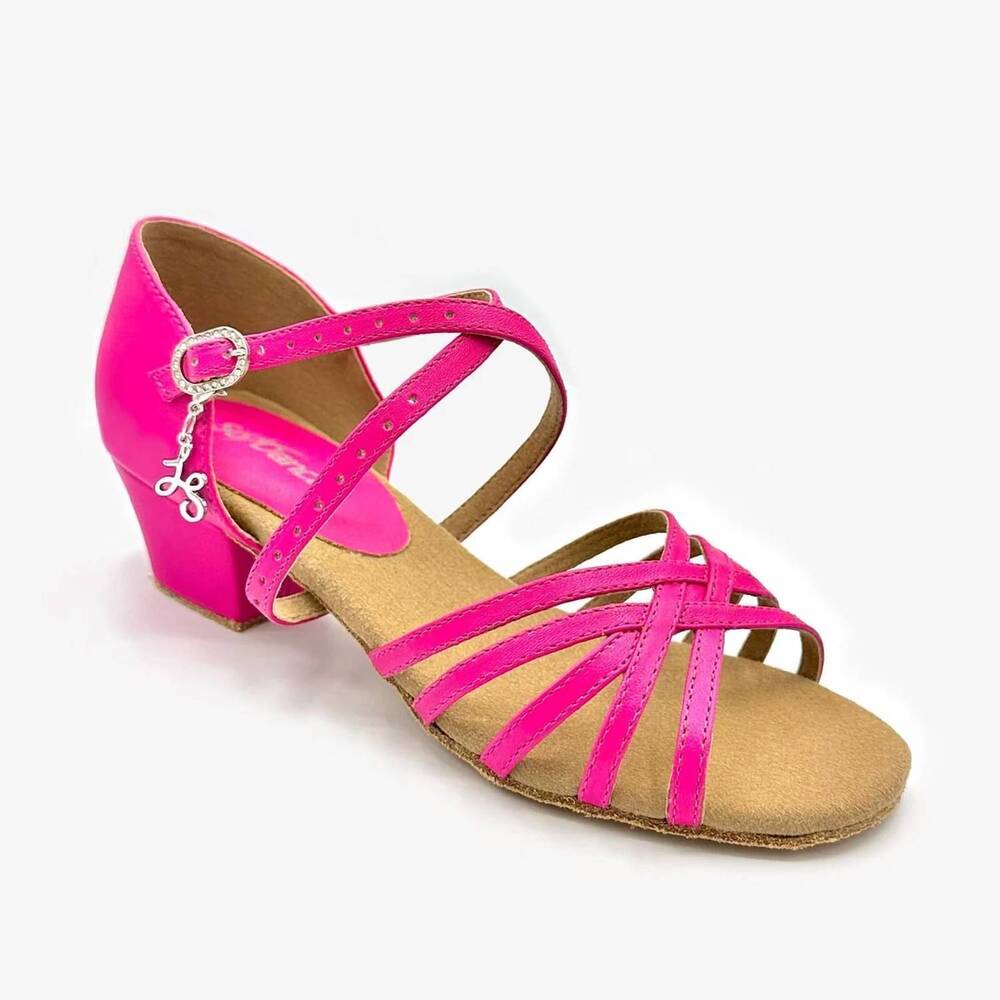 NEW SO DANCA women's mambo lacey schwimmer ballroom shoe in hot pink